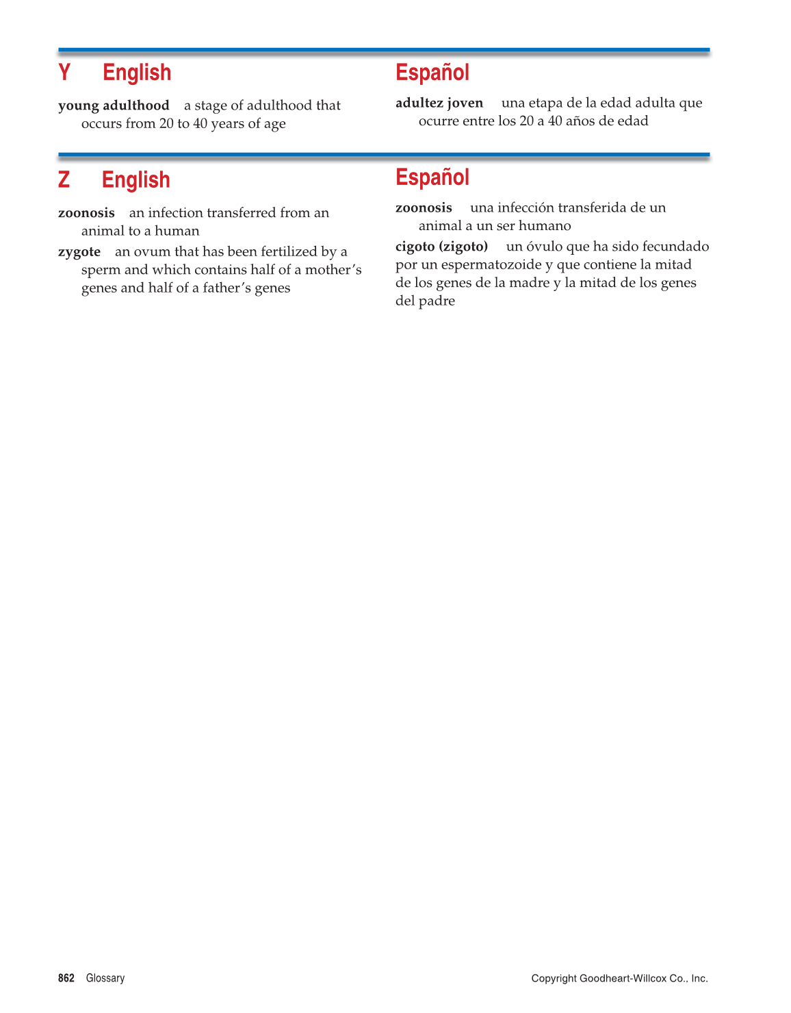 Comprehensive Health, 1st Edition page 862