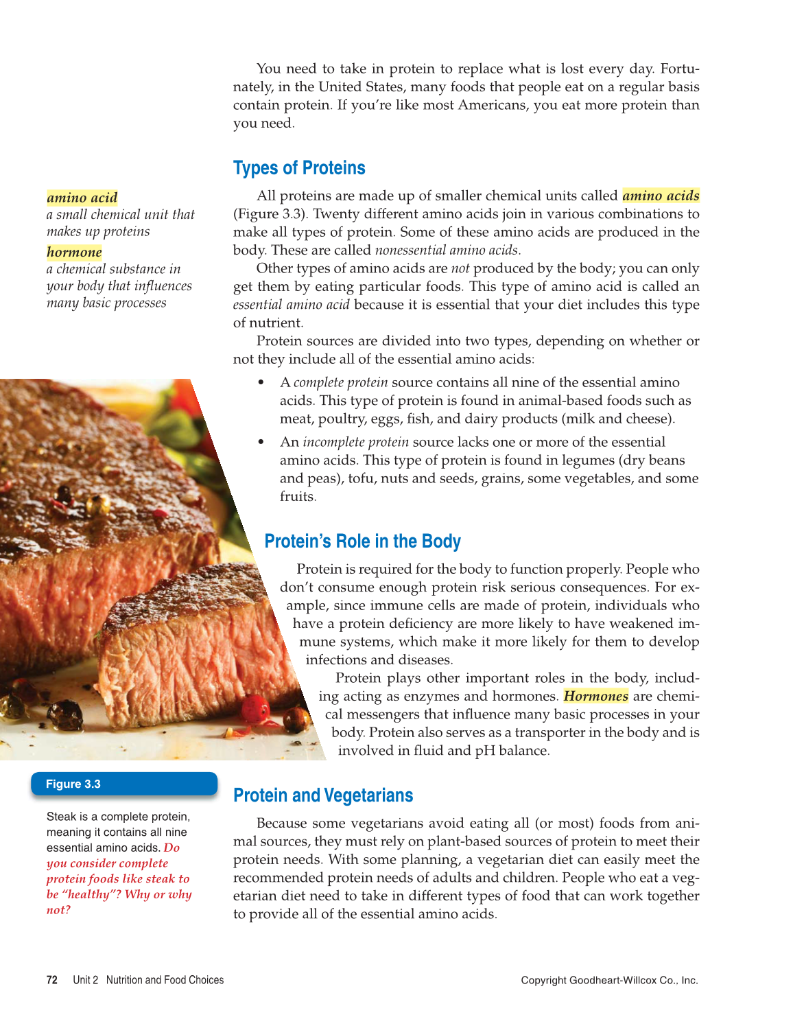 Comprehensive Health, 1st Edition page 72