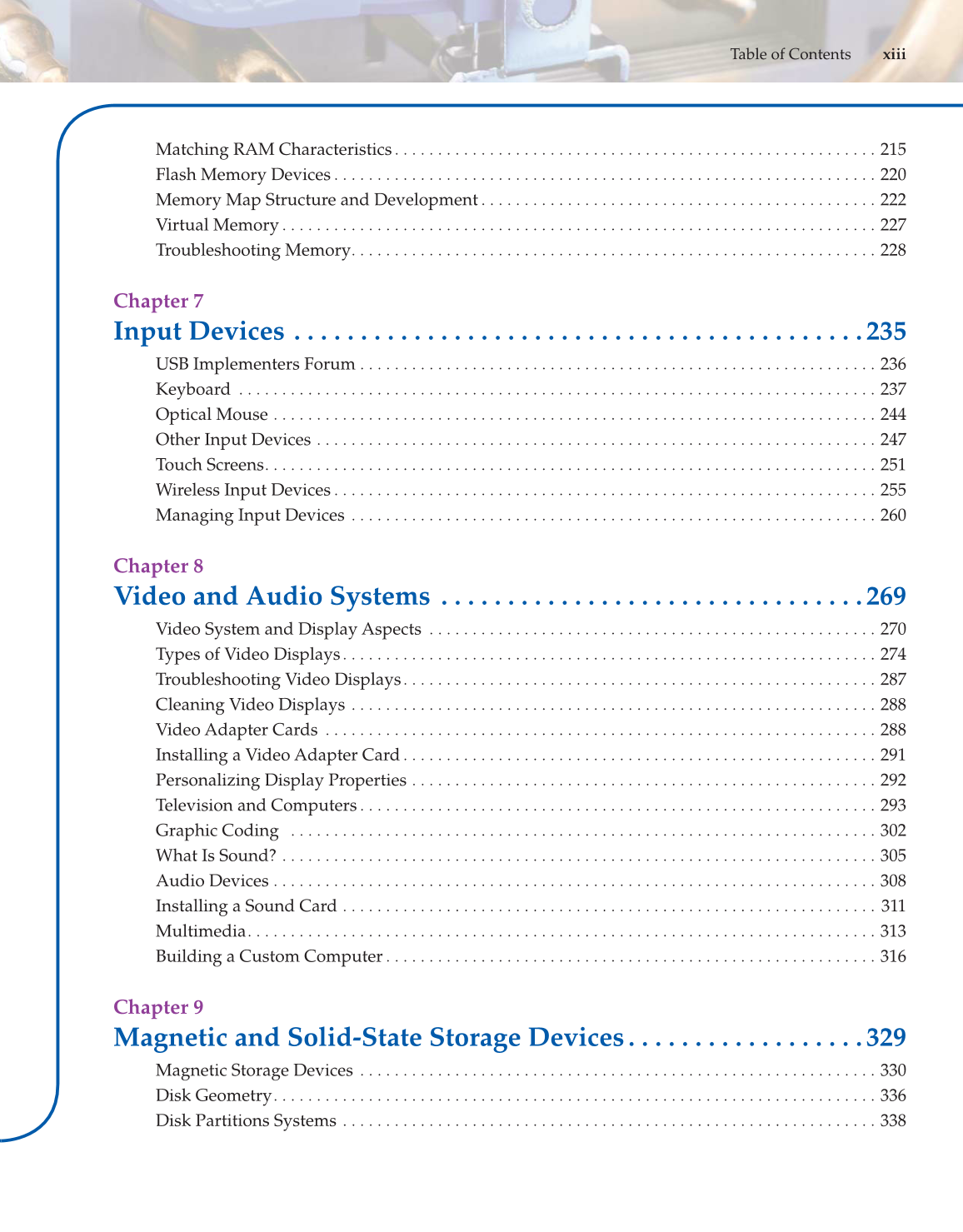 Computer Service and Repair, 4th Edition page xiii