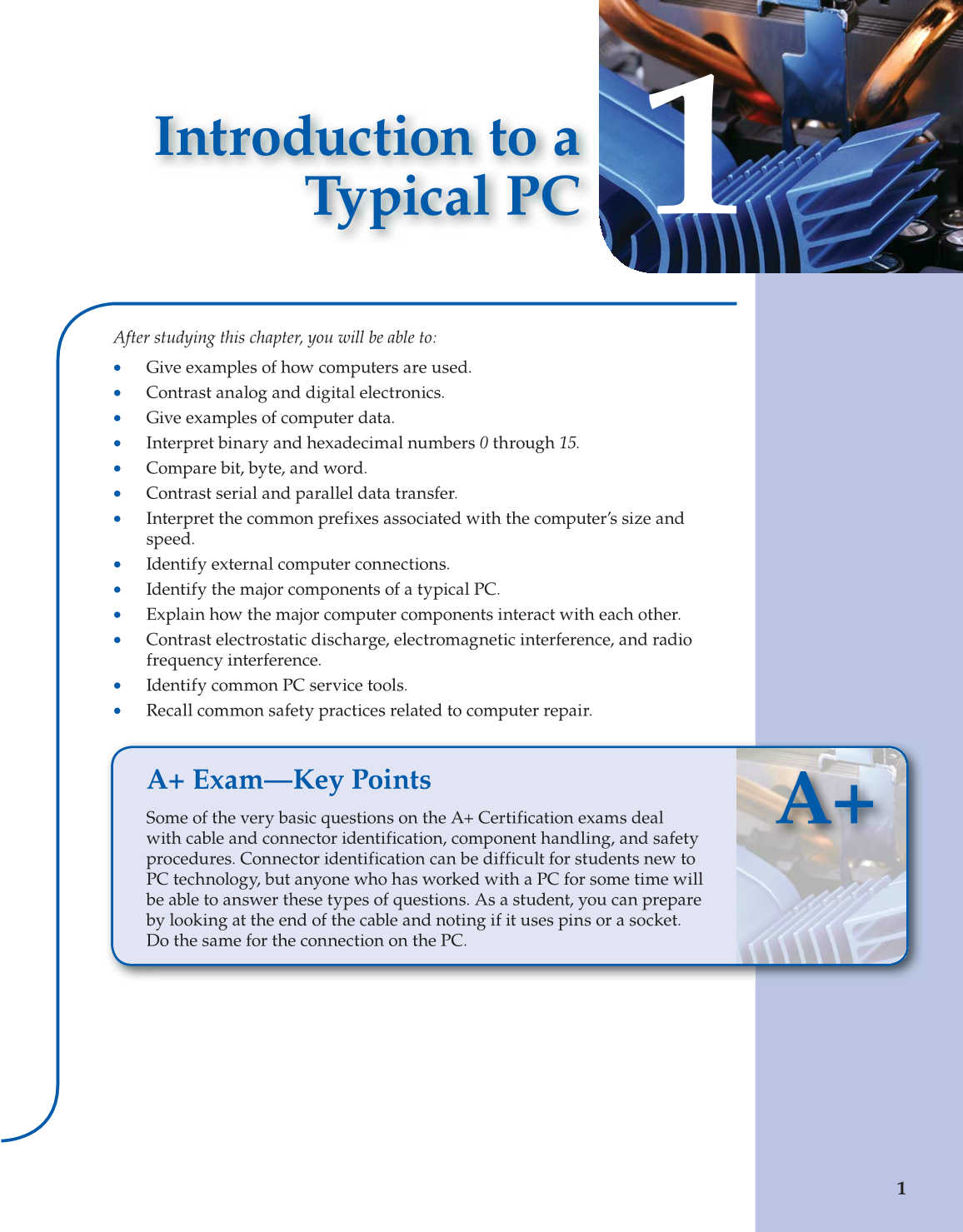 Computer Service and Repair, 4th Edition page 1