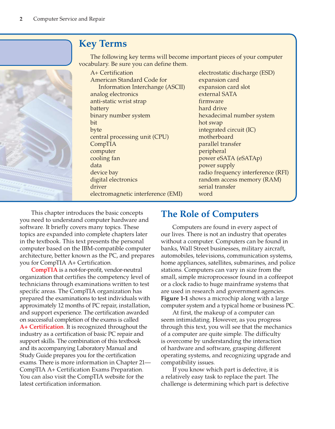 Computer Service and Repair, 4th Edition page 2