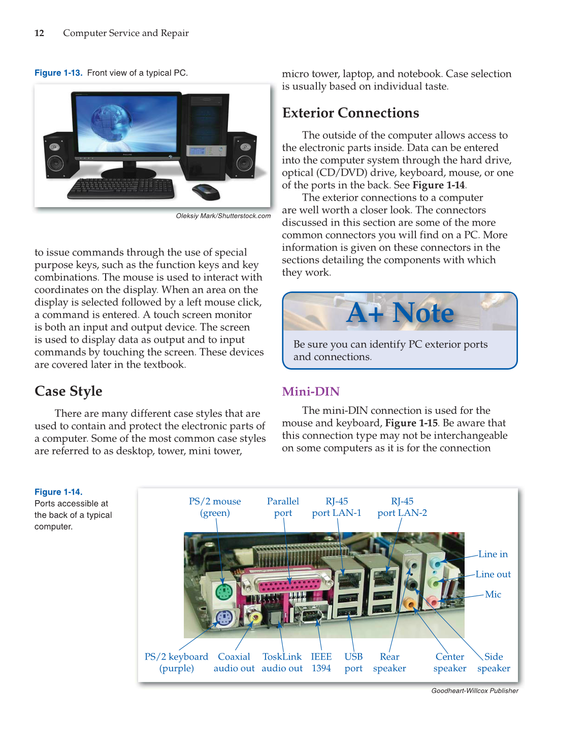 Computer Service and Repair, 4th Edition page 12