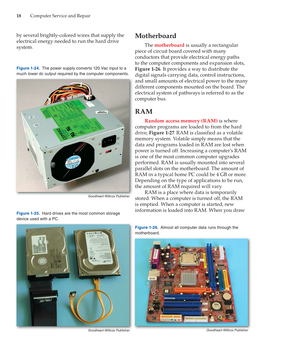 Computer Service and Repair, 4th Edition page 18