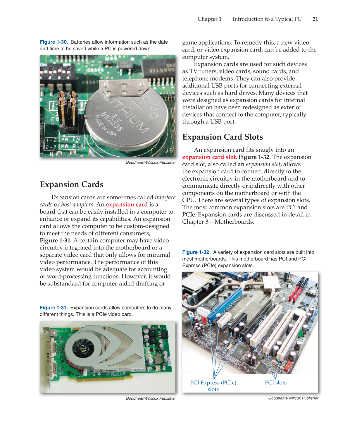 Computer Service and Repair, 4th Edition page 21