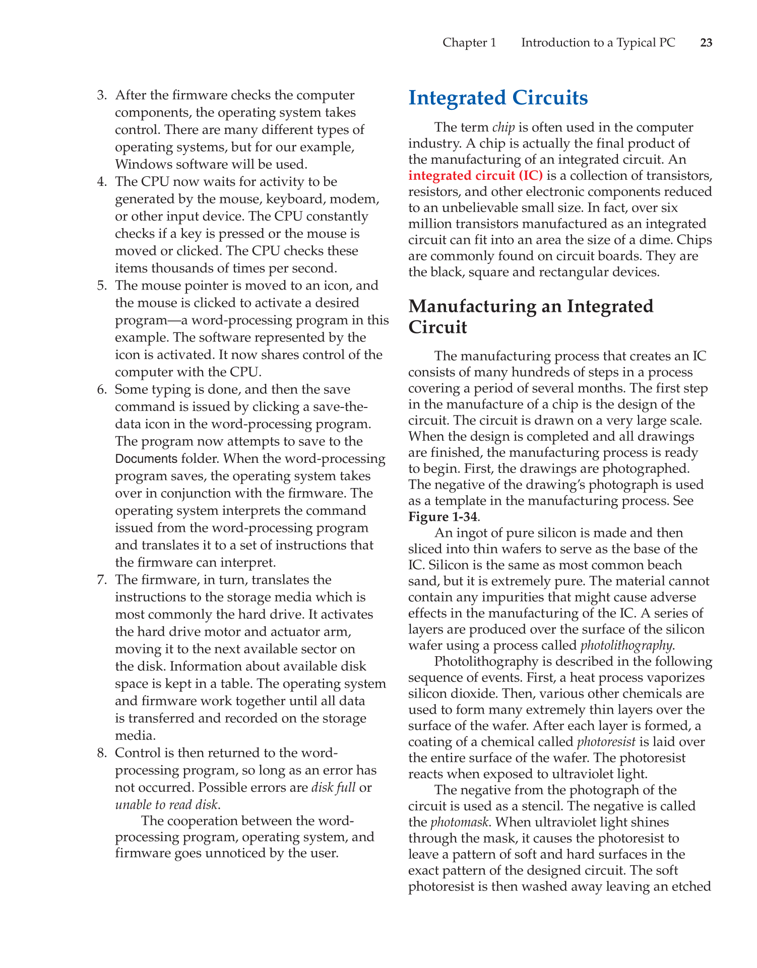Computer Service and Repair, 4th Edition page 23