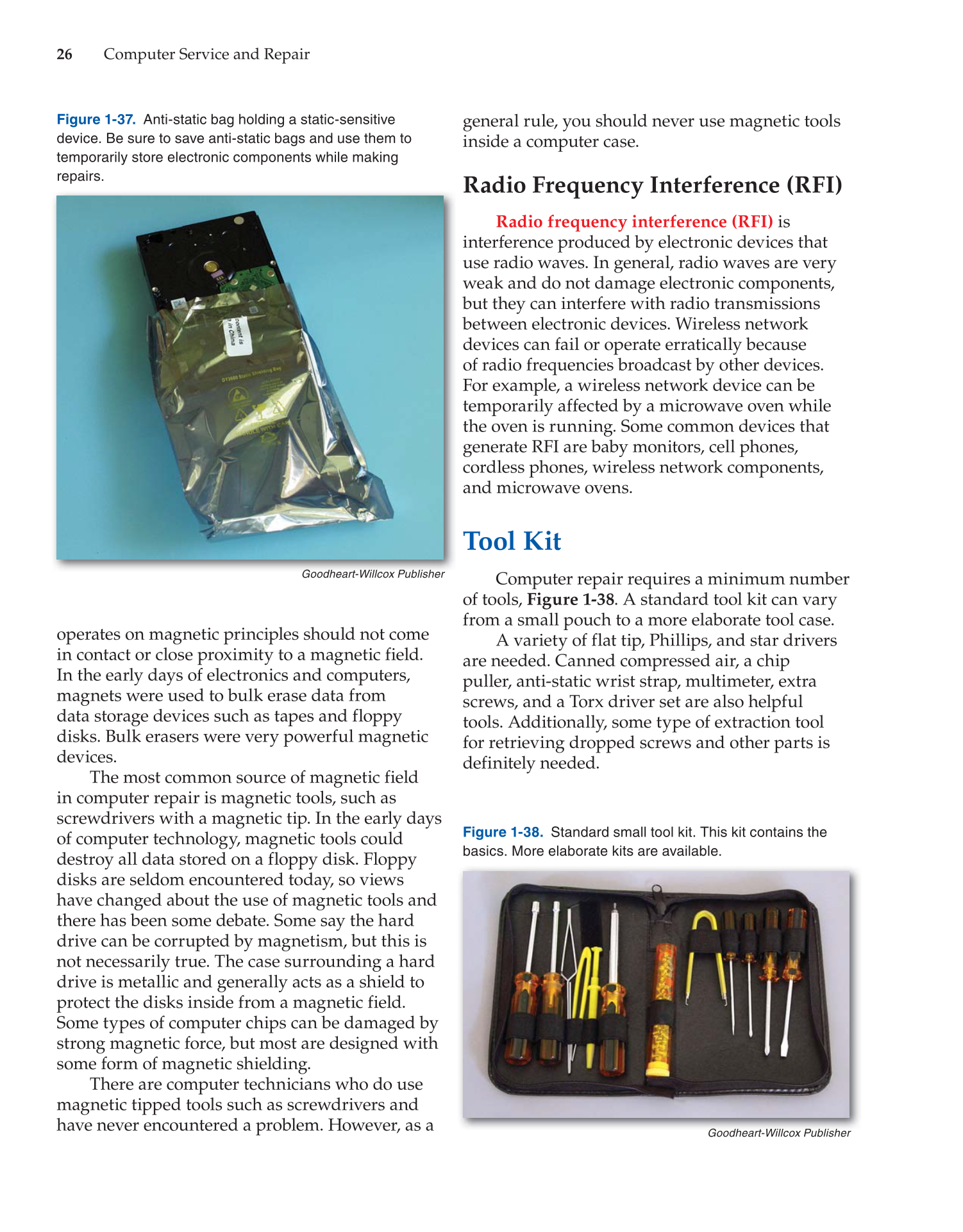 Computer Service and Repair, 4th Edition page 26