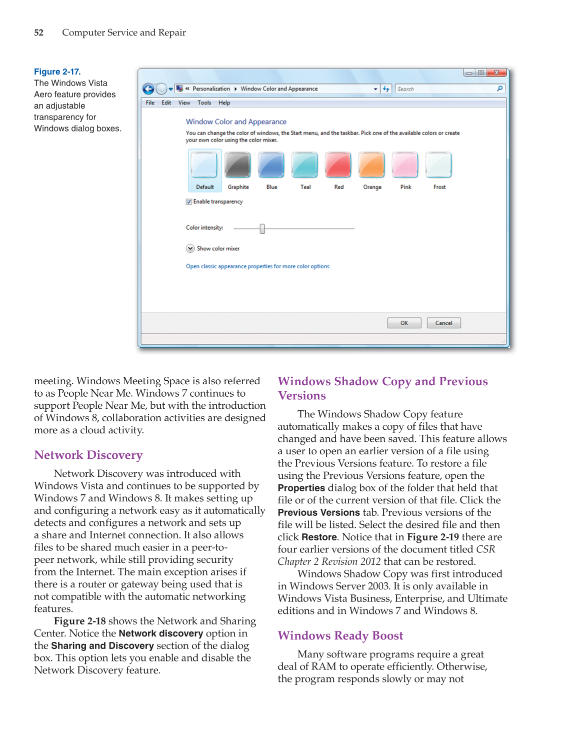 Computer Service and Repair, 4th Edition page 52