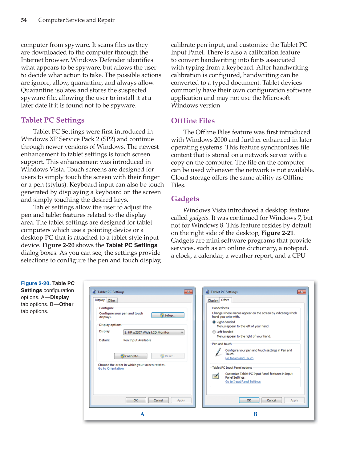 Computer Service and Repair, 4th Edition page 54