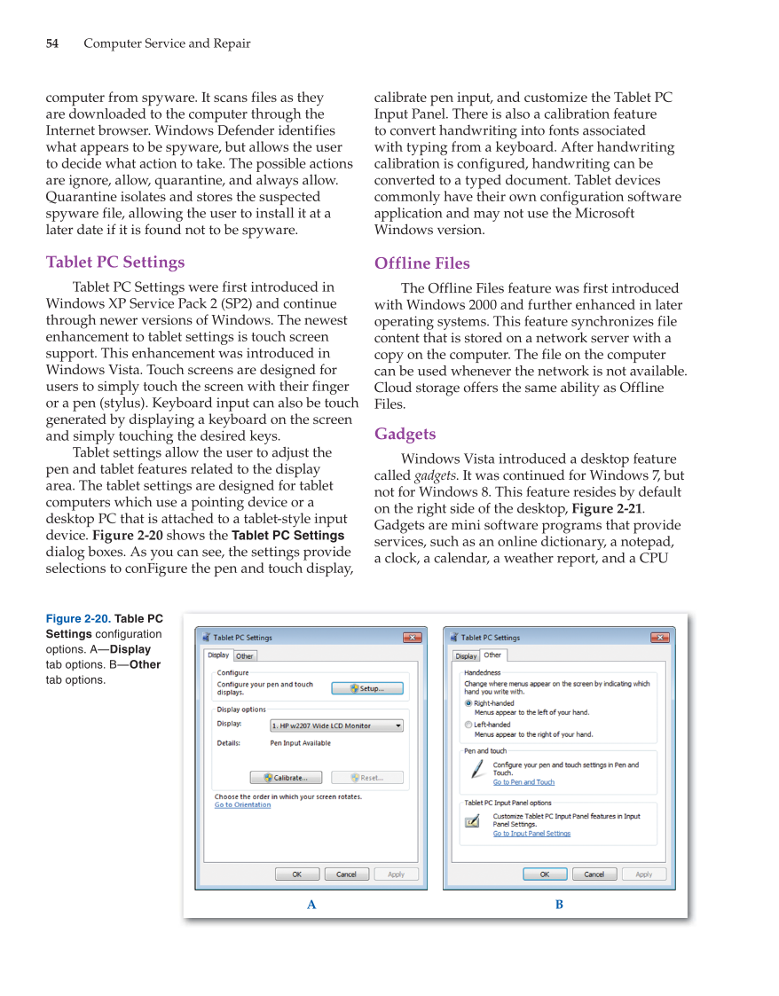 Computer Service and Repair, 4th Edition page 54