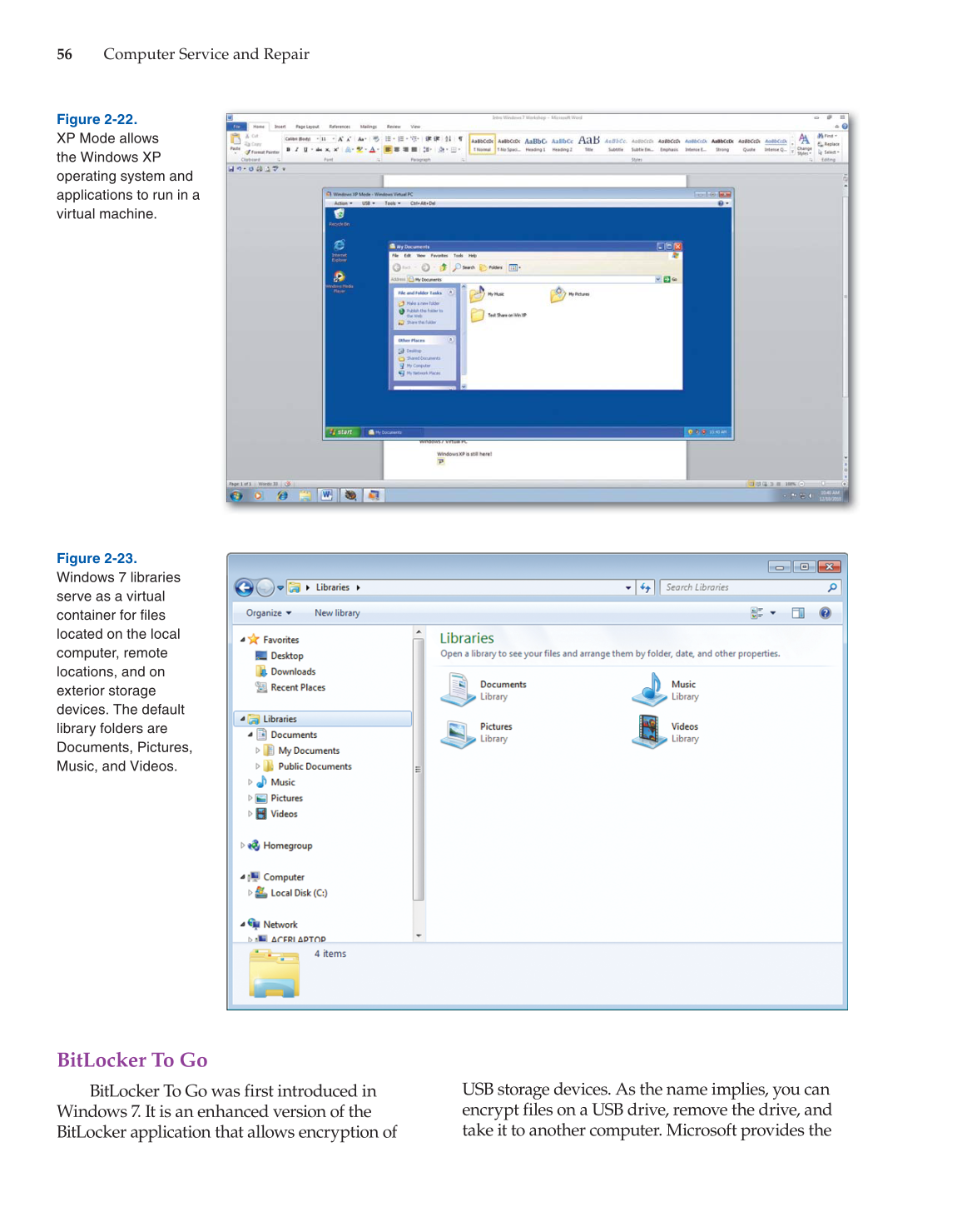 Computer Service and Repair, 4th Edition page 56