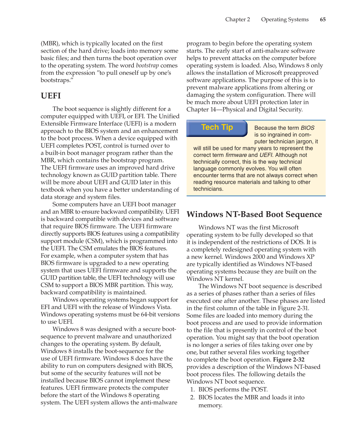 Computer Service and Repair, 4th Edition page 65