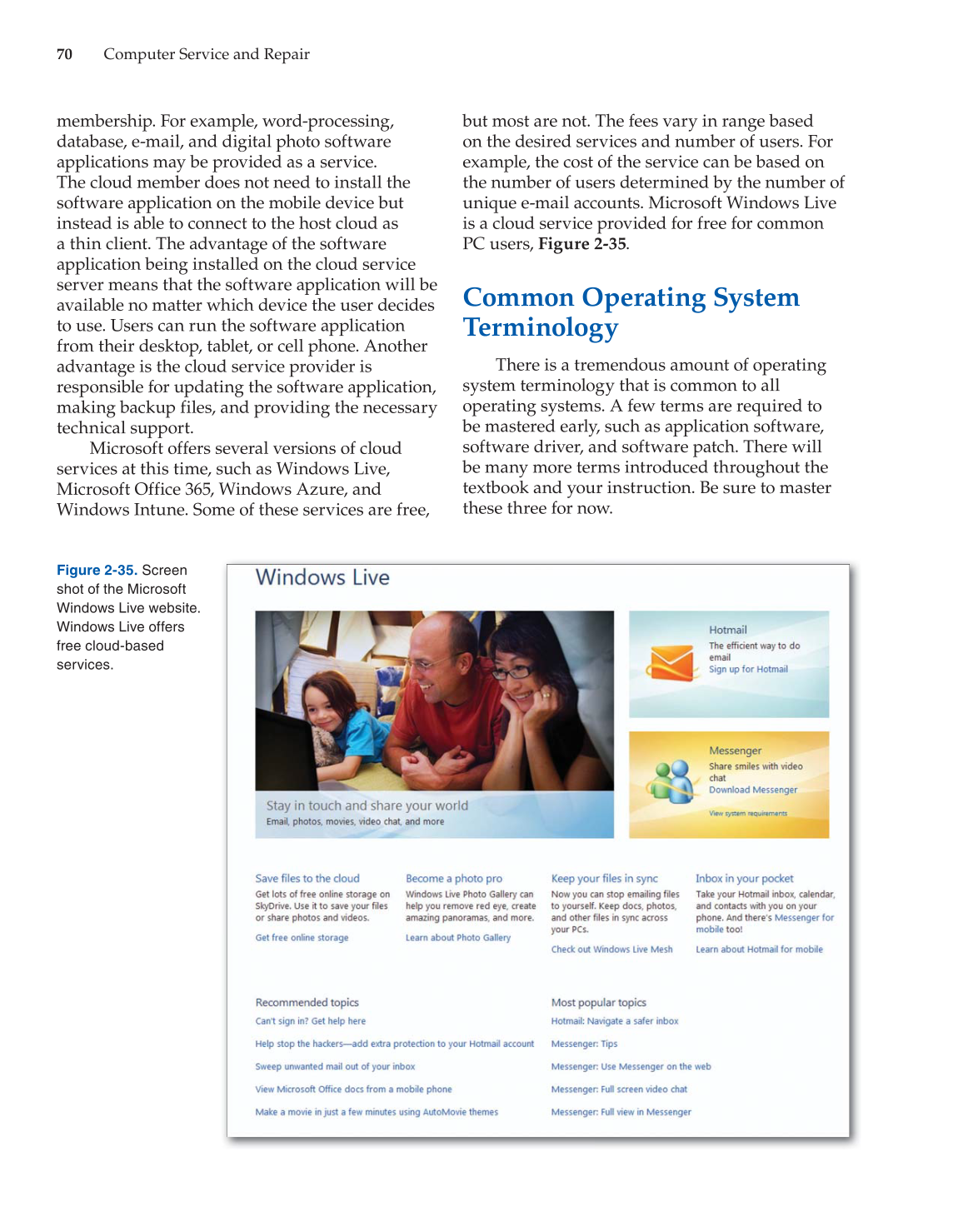 Computer Service and Repair, 4th Edition page 70