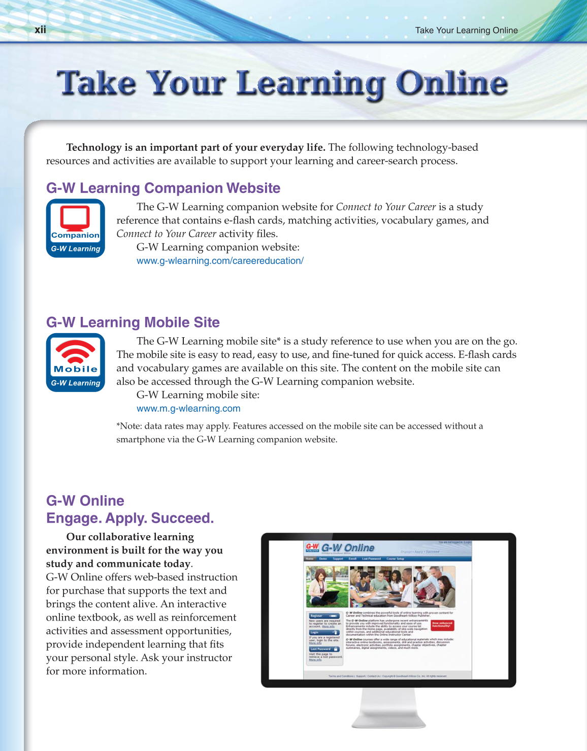 Connect to Your Career, 1st Edition page xii