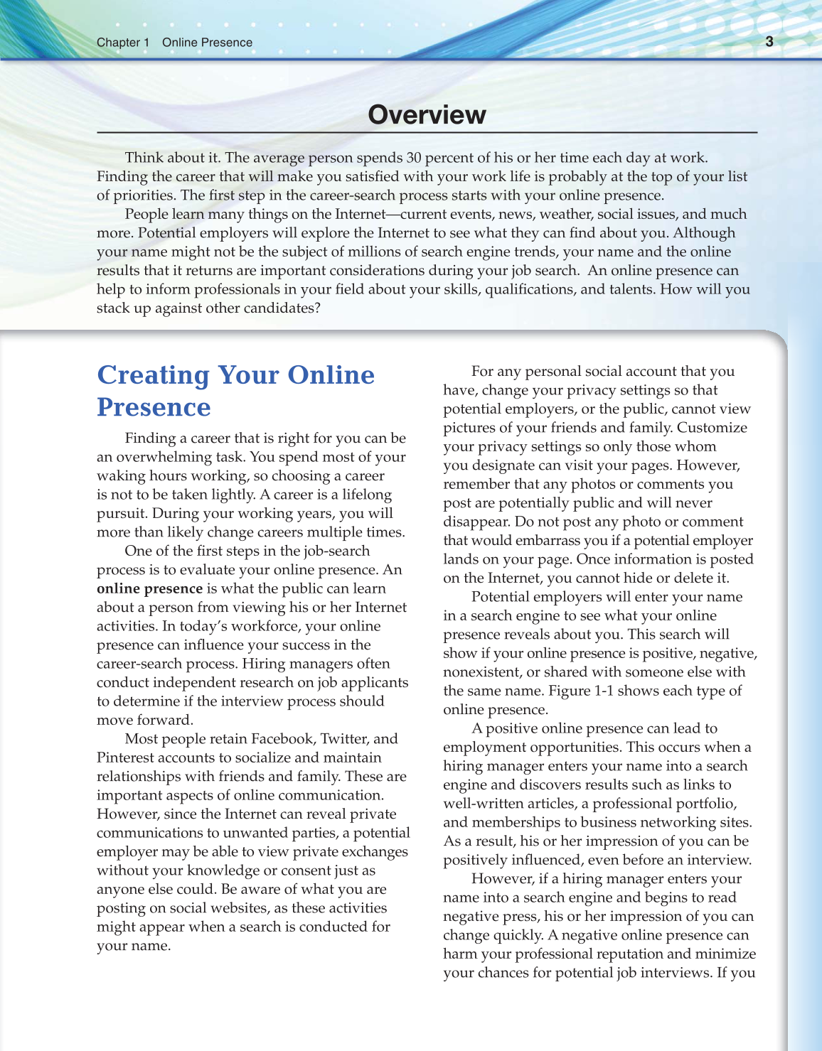 Connect to Your Career, 1st Edition page 3
