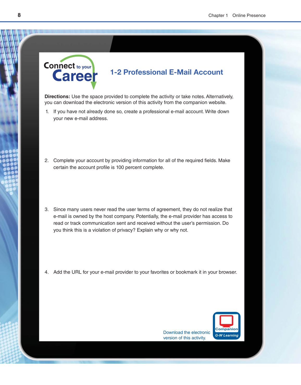 Connect to Your Career, 1st Edition page 8