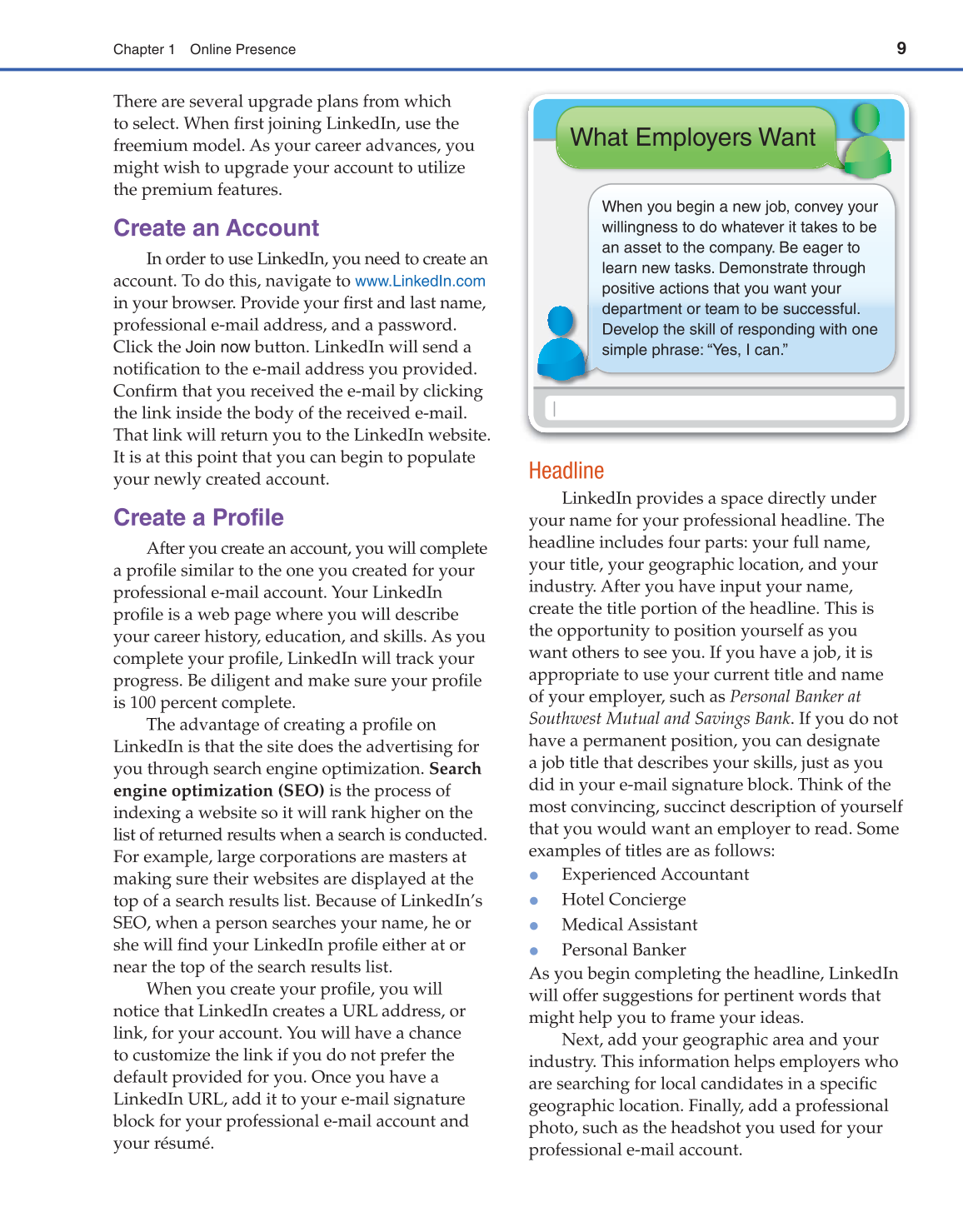 Connect to Your Career, 1st Edition page 9