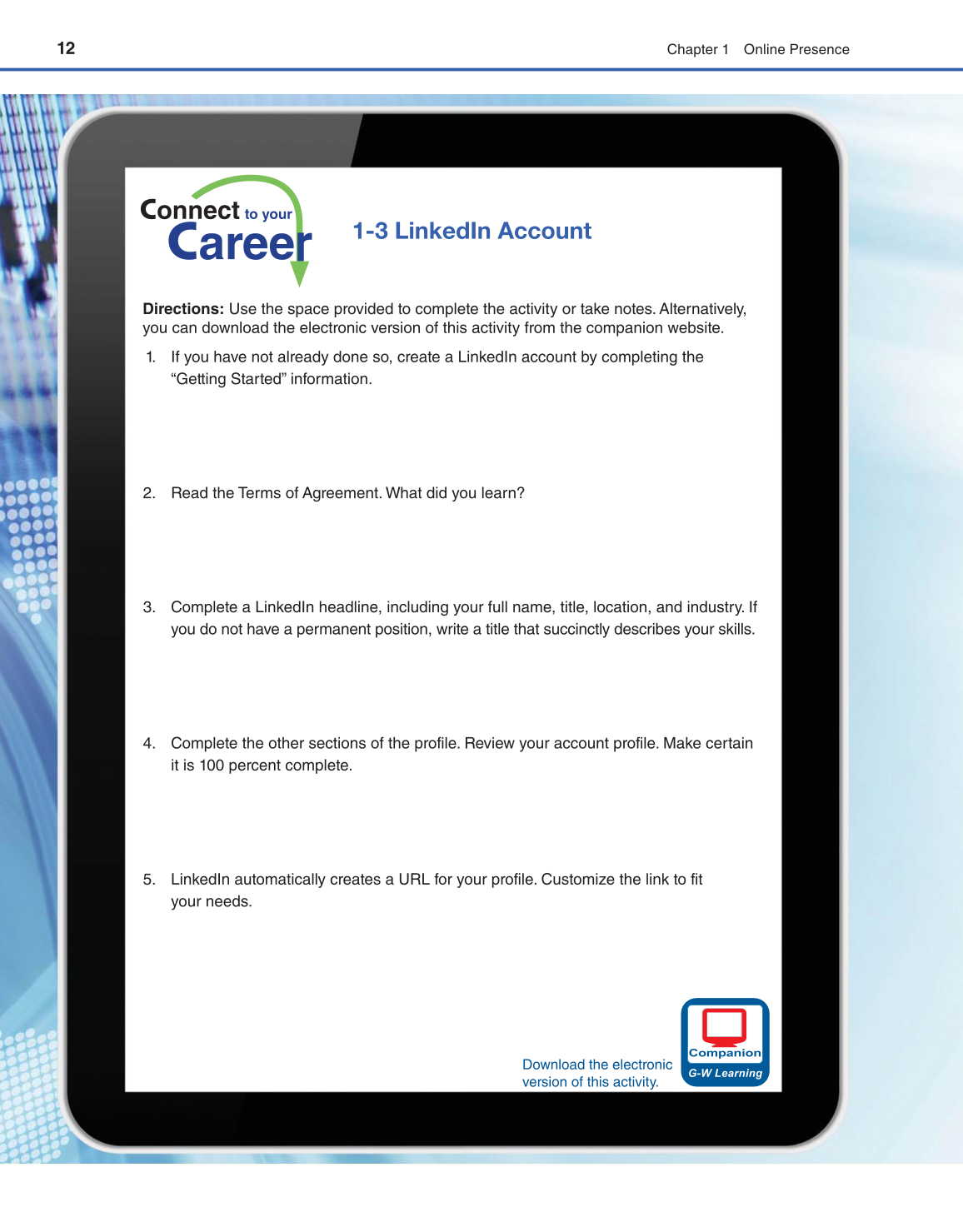 Connect to Your Career, 1st Edition page 12
