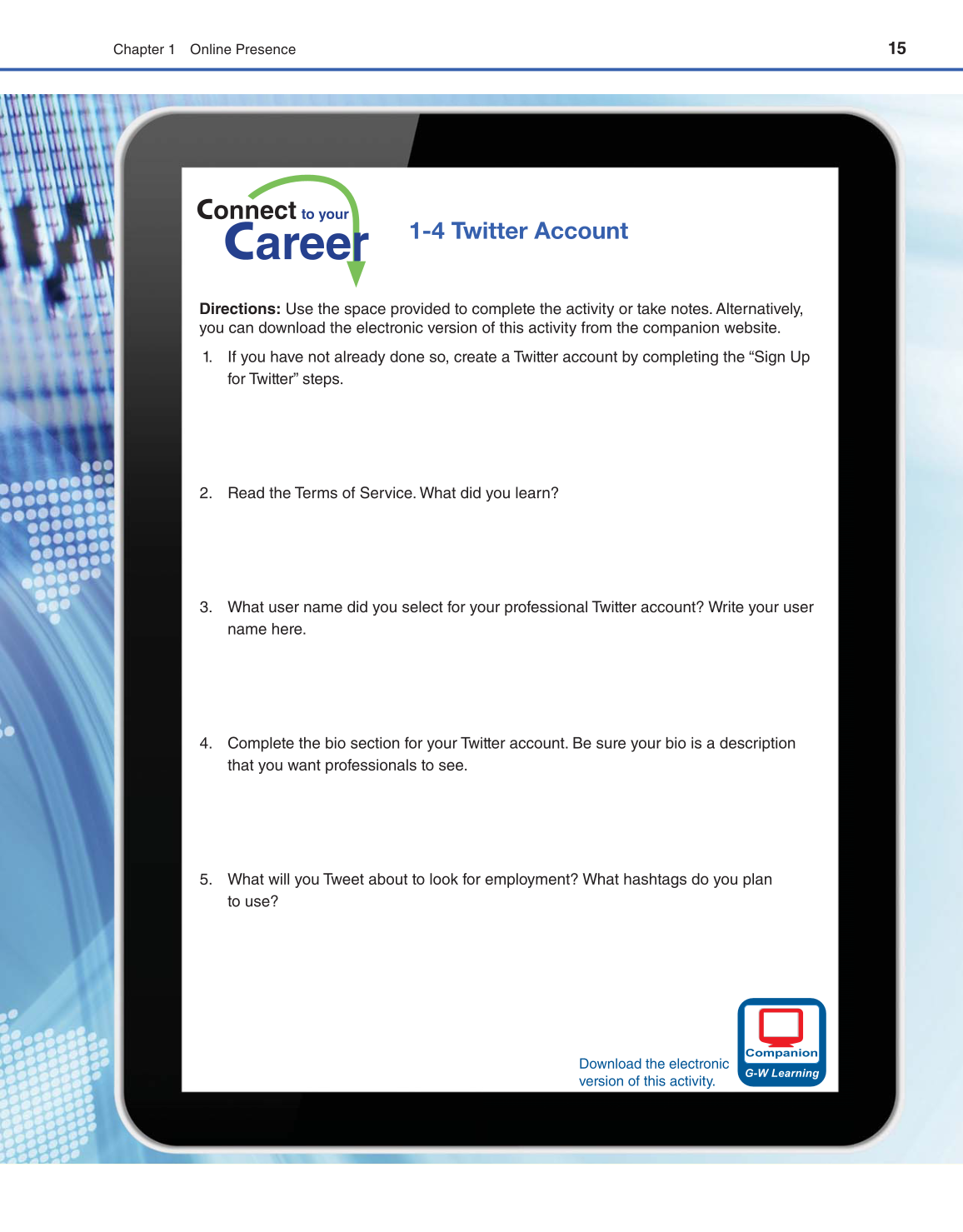 Connect to Your Career, 1st Edition page 15