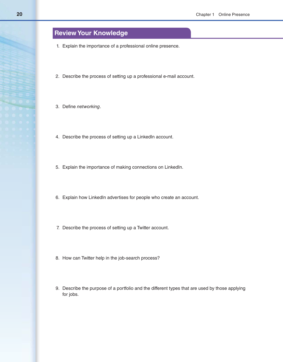 Connect to Your Career, 1st Edition page 20