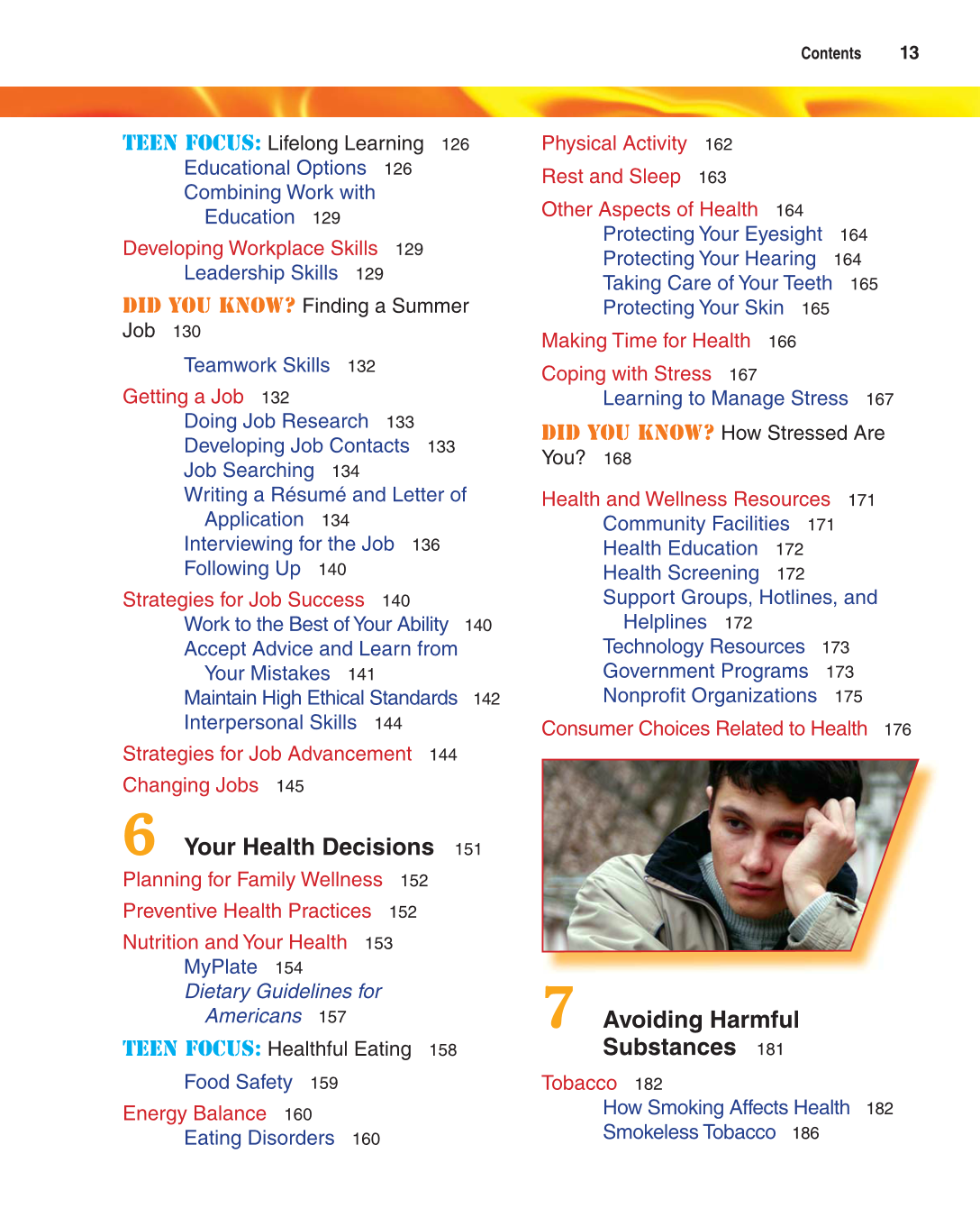 Contemporary Living, 12th Edition page 13