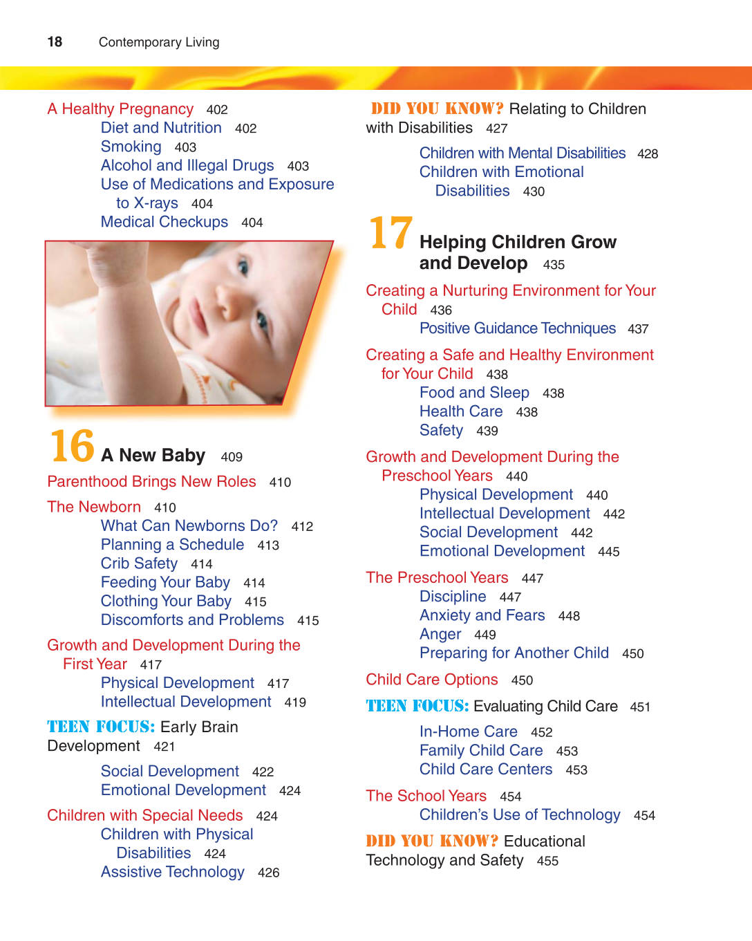 Contemporary Living, 12th Edition page 18