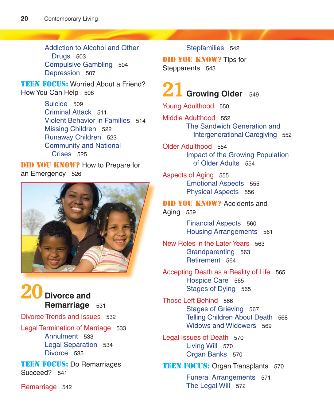 Contemporary Living, 12th Edition page 20