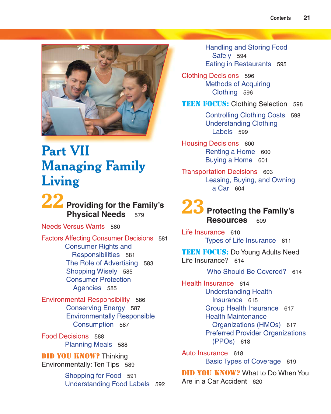 Contemporary Living, 12th Edition page 21