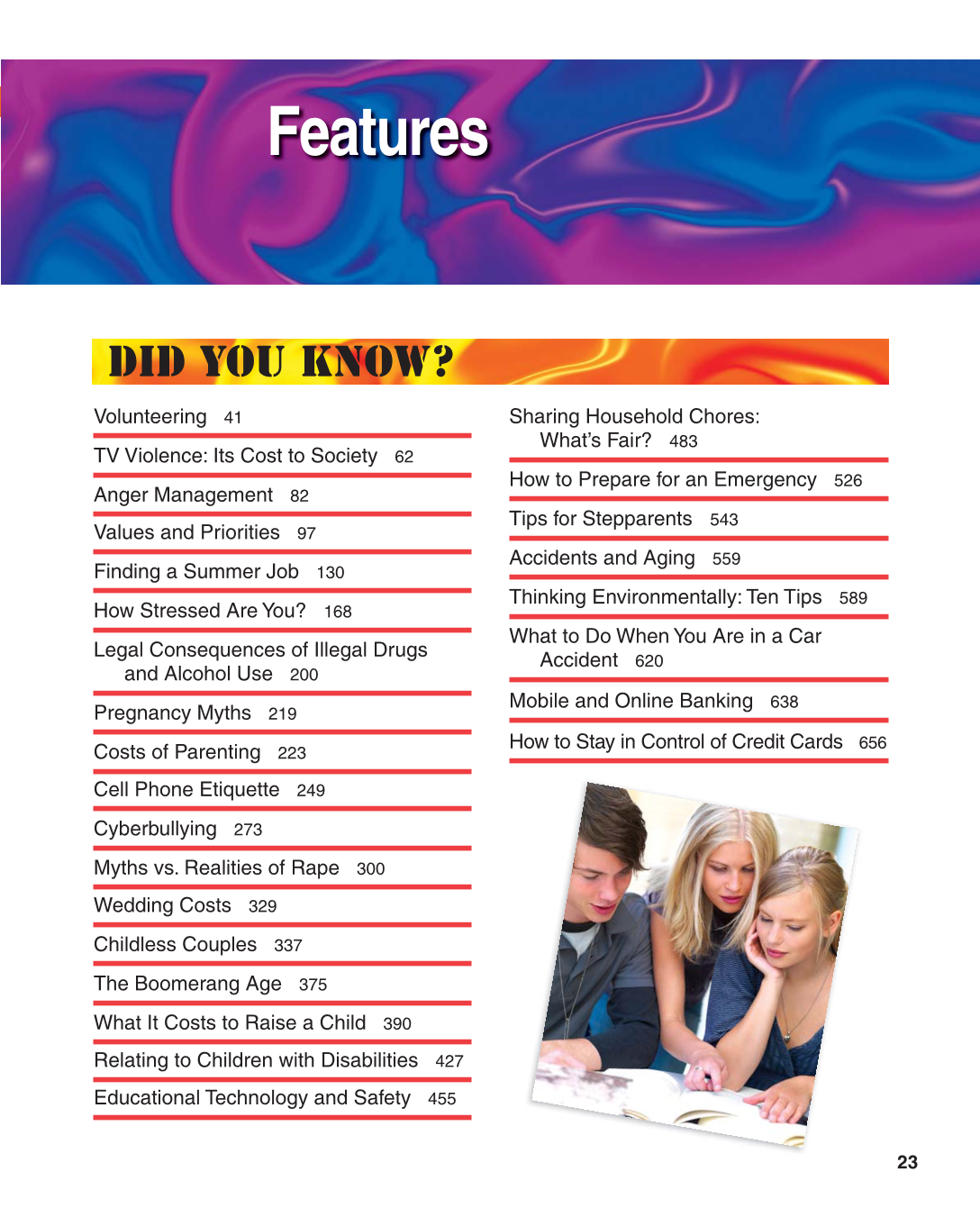 Contemporary Living, 12th Edition page 23