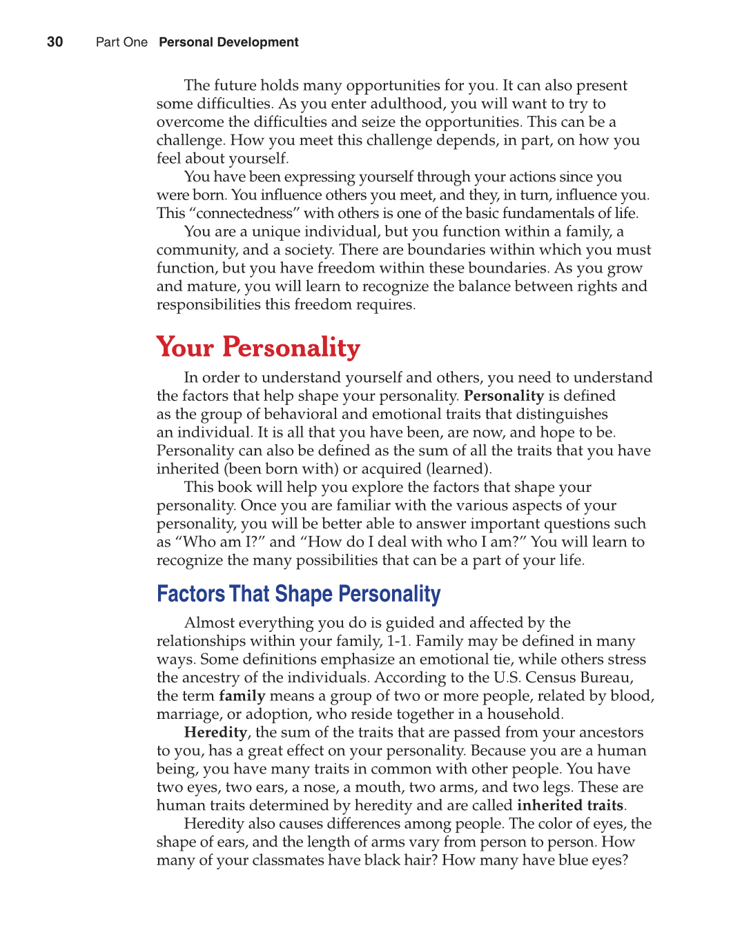 Contemporary Living, 12th Edition page 30