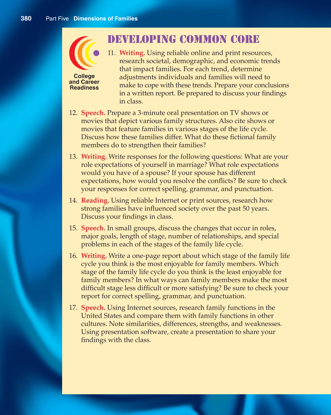 Contemporary Living, 12th Edition page 380