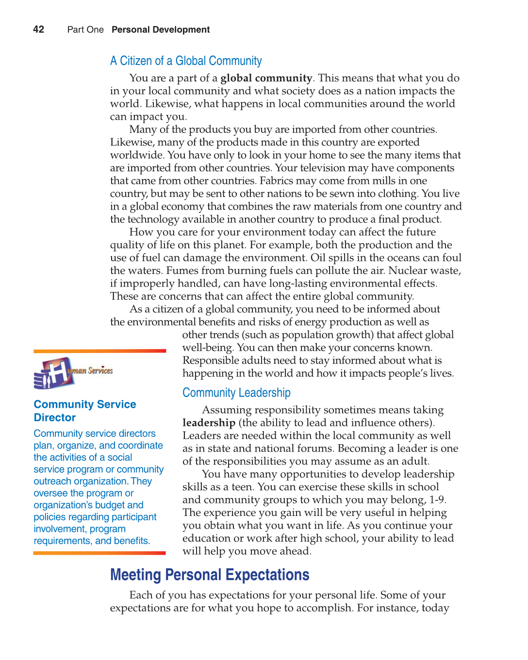 Contemporary Living, 12th Edition page 42