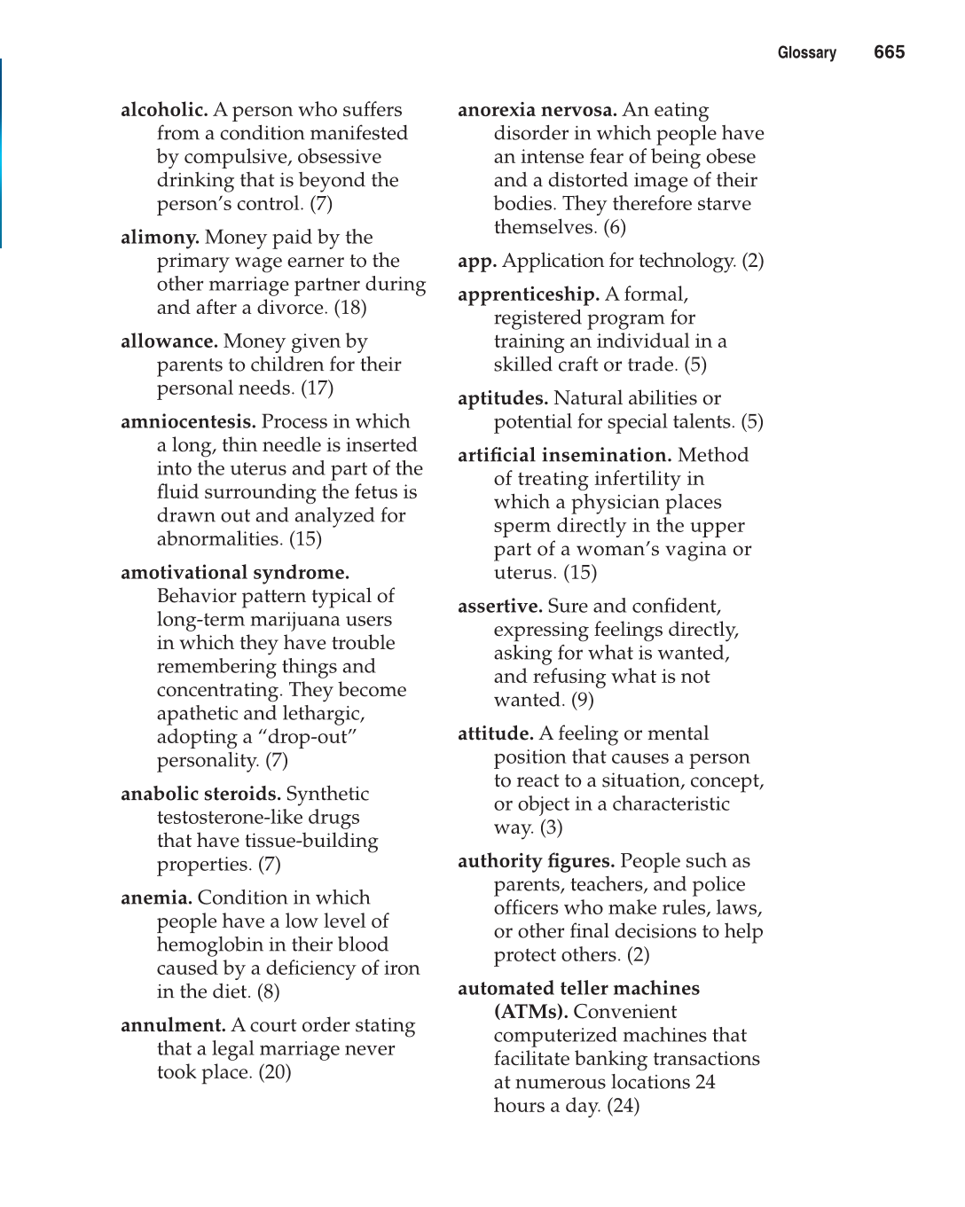 Contemporary Living, 12th Edition page 665