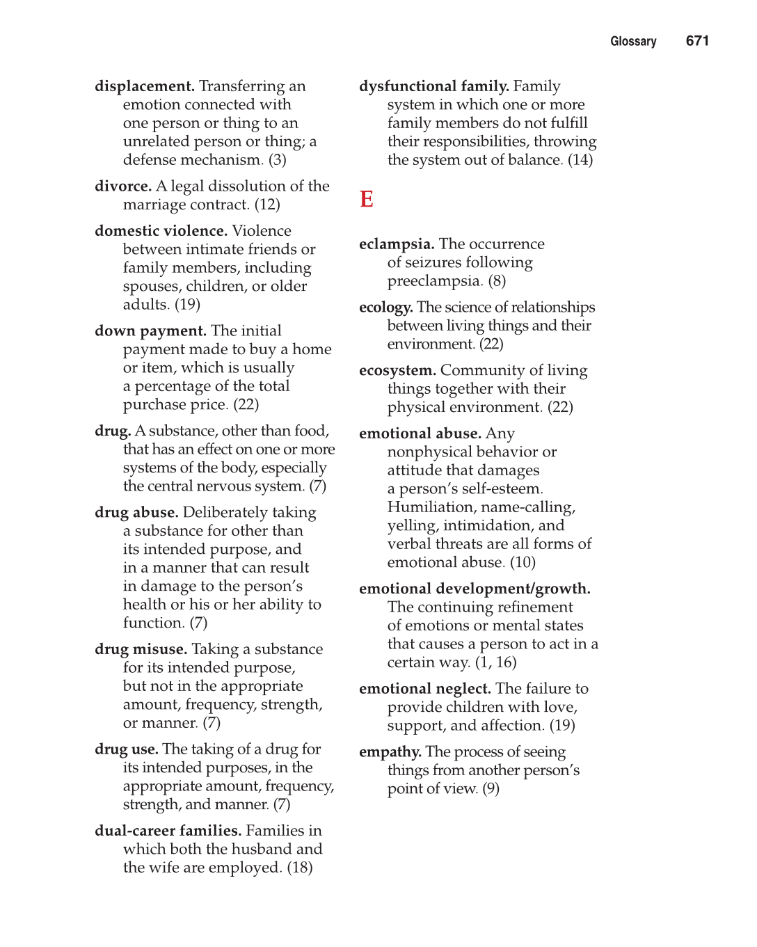 Contemporary Living, 12th Edition page 671