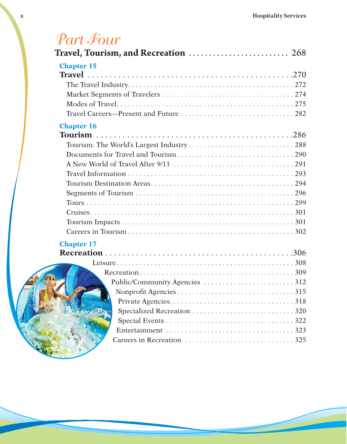 Hospitality Services, 3rd Edition page x