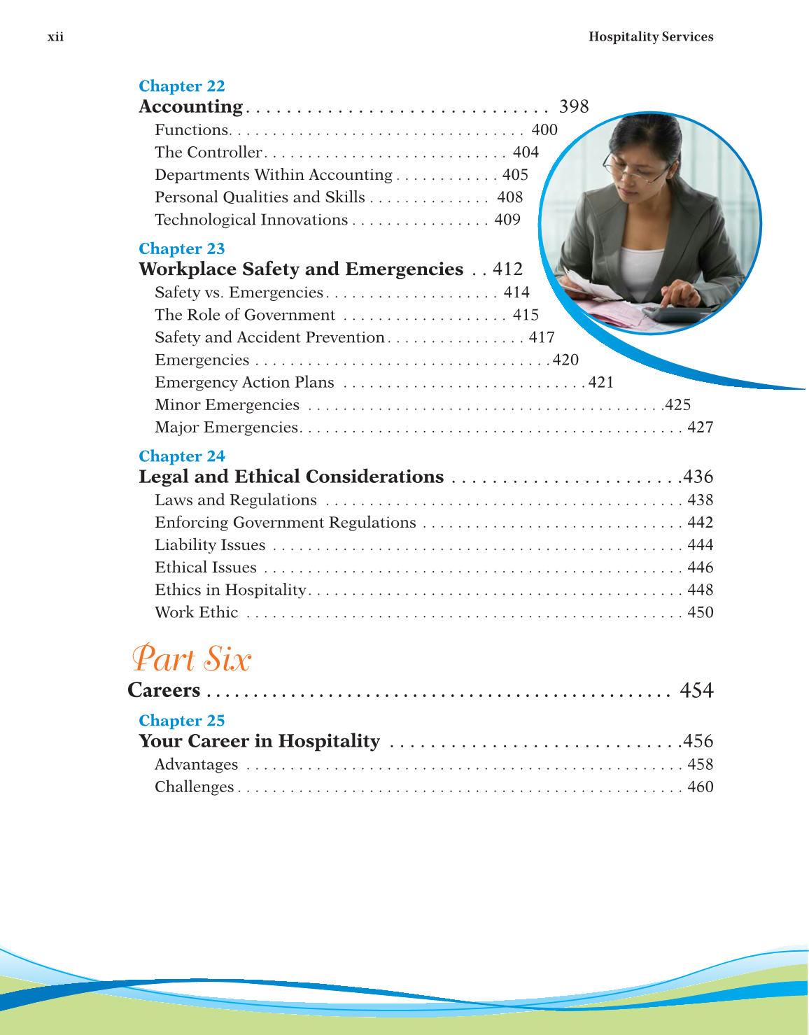 Hospitality Services, 3rd Edition page xii