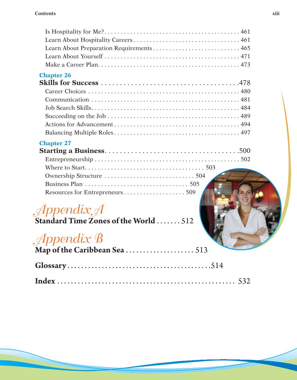 Hospitality Services, 3rd Edition page xiii
