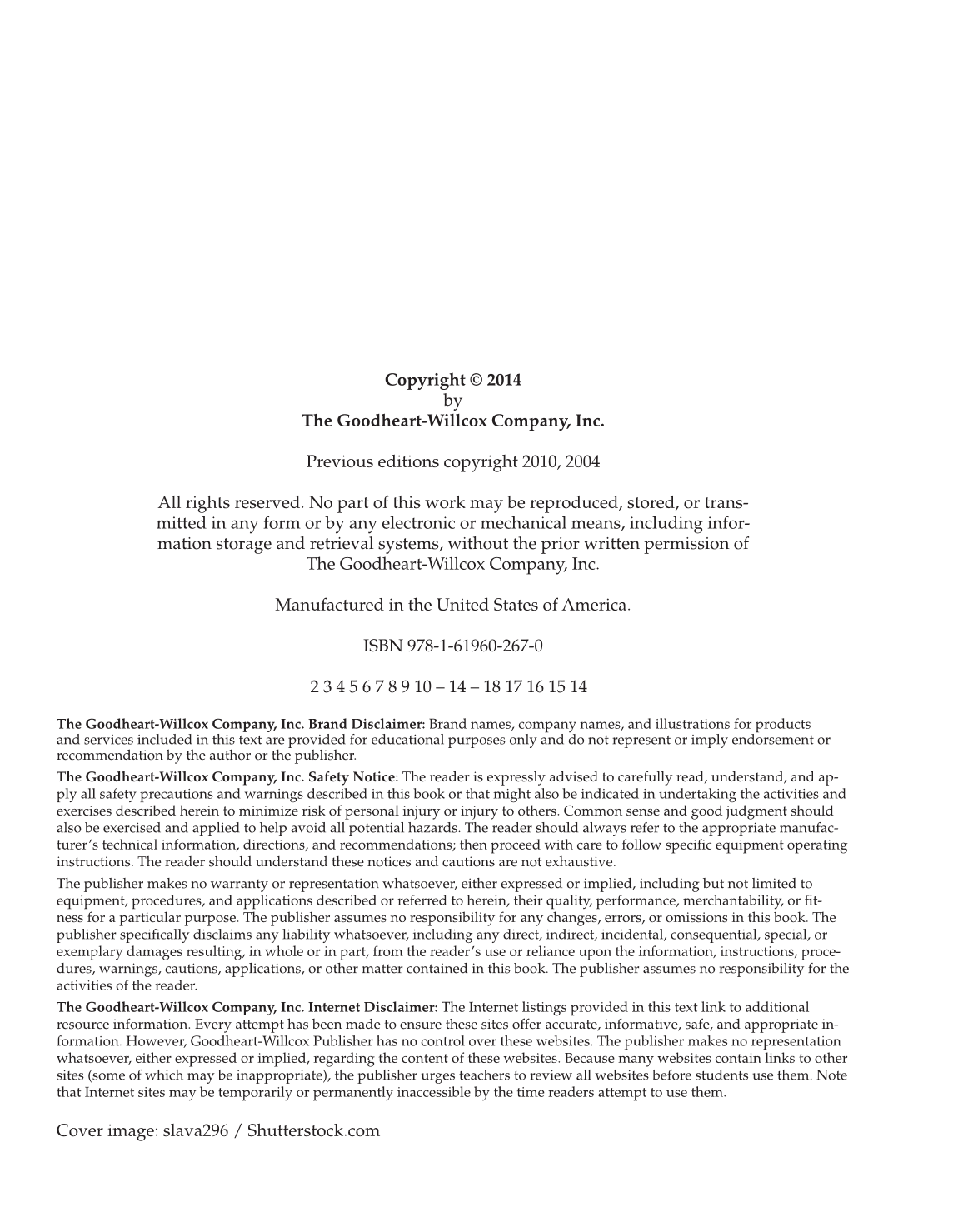 Hospitality Services, 3rd Edition page ii