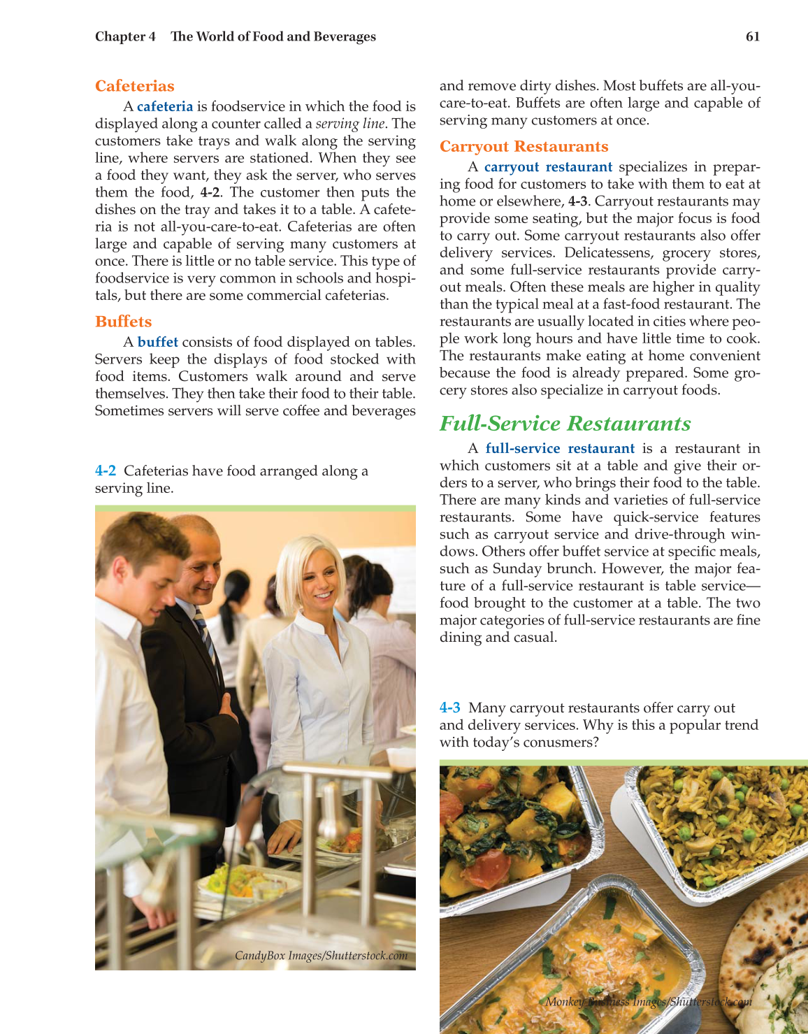Hospitality Services, 3rd Edition page 61