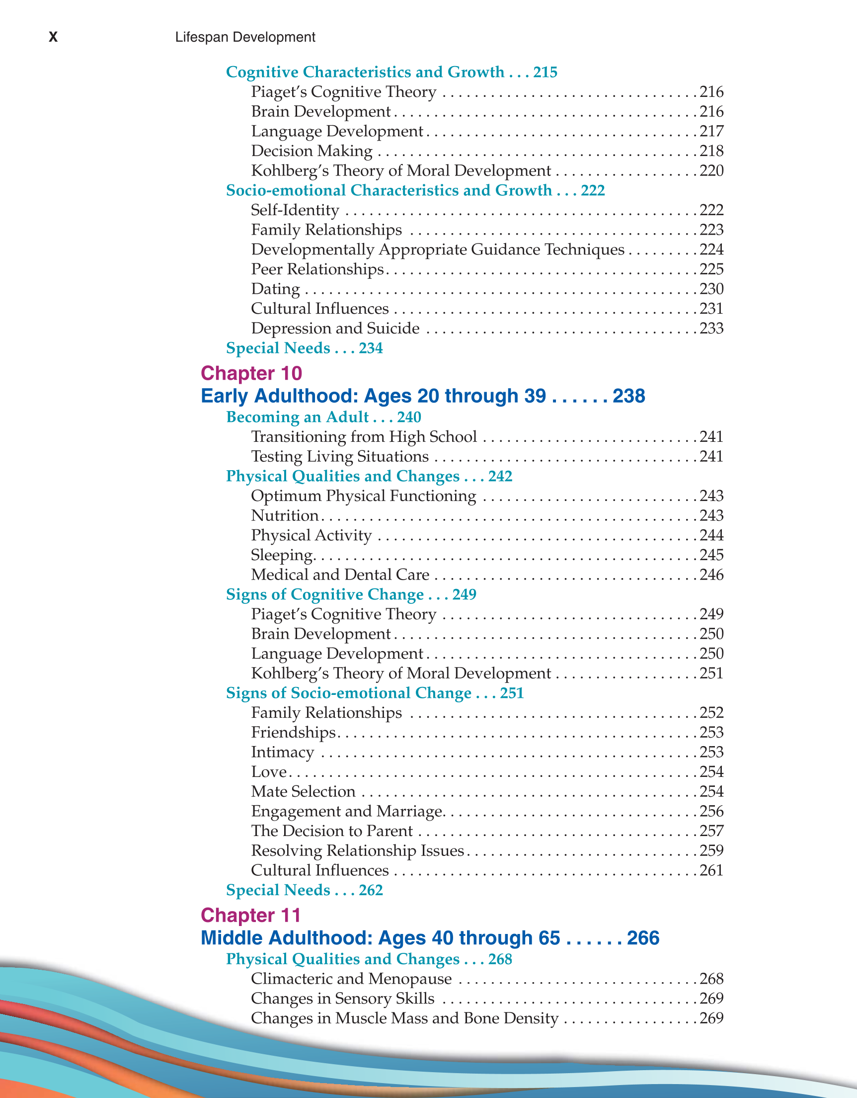 Lifespan Development, 1st Edition page X
