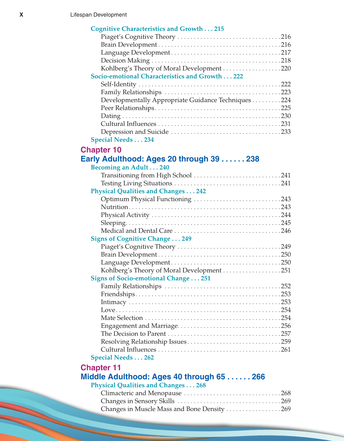 Lifespan Development, 1st Edition page X