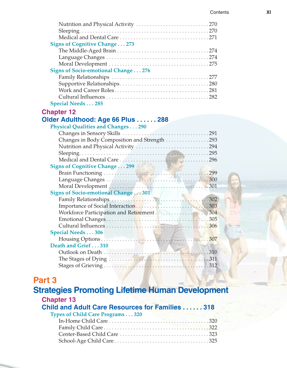 Lifespan Development, 1st Edition page XI