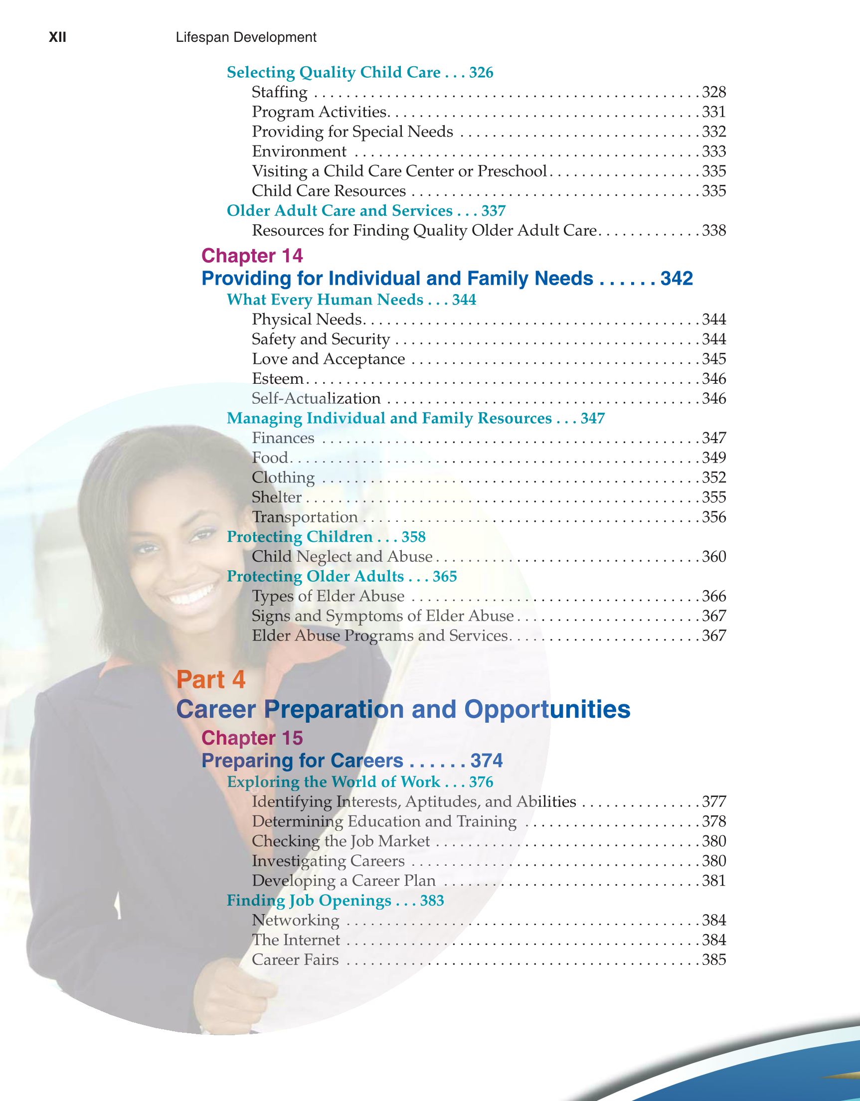 Lifespan Development, 1st Edition page XII