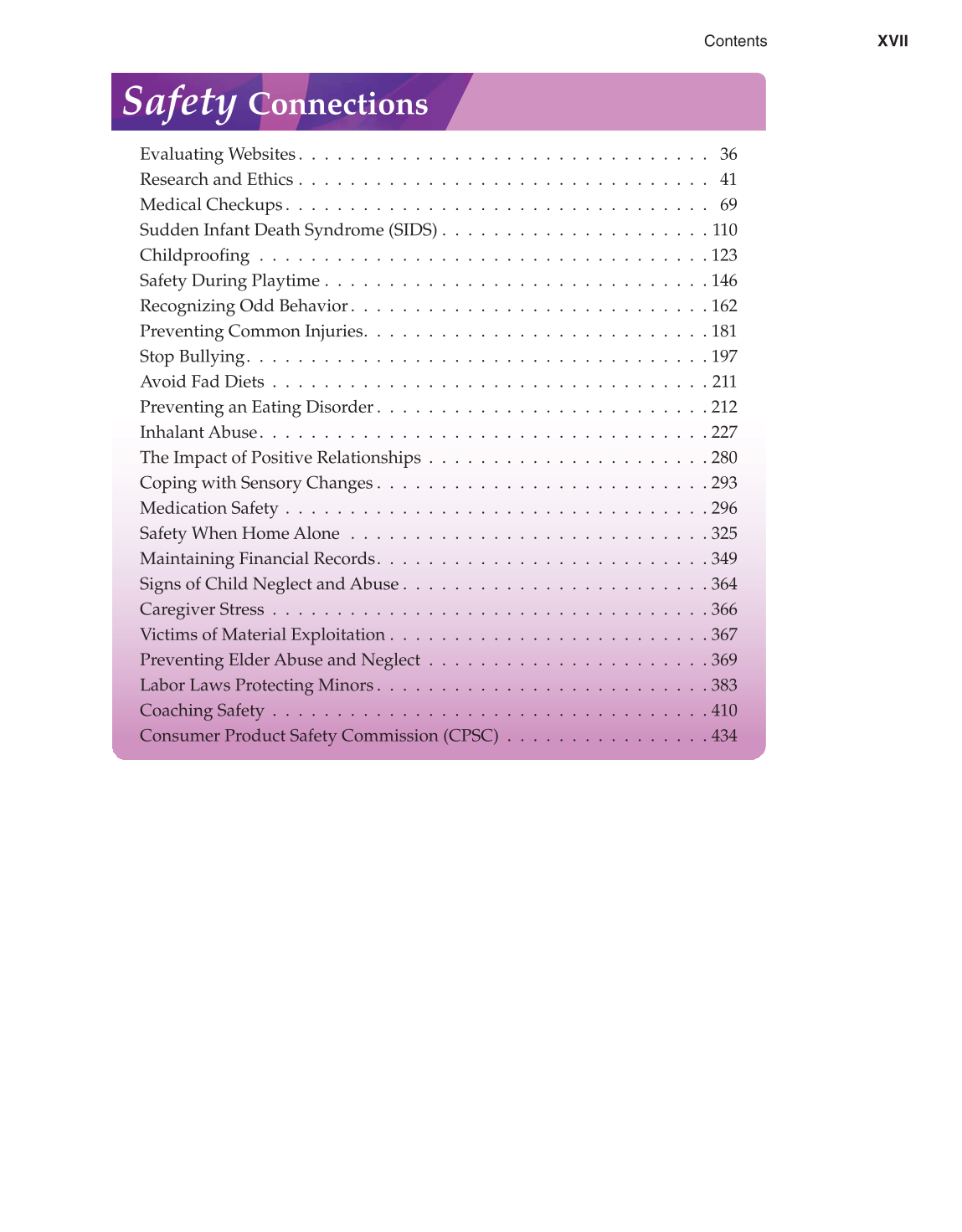 Lifespan Development, 1st Edition page XVII