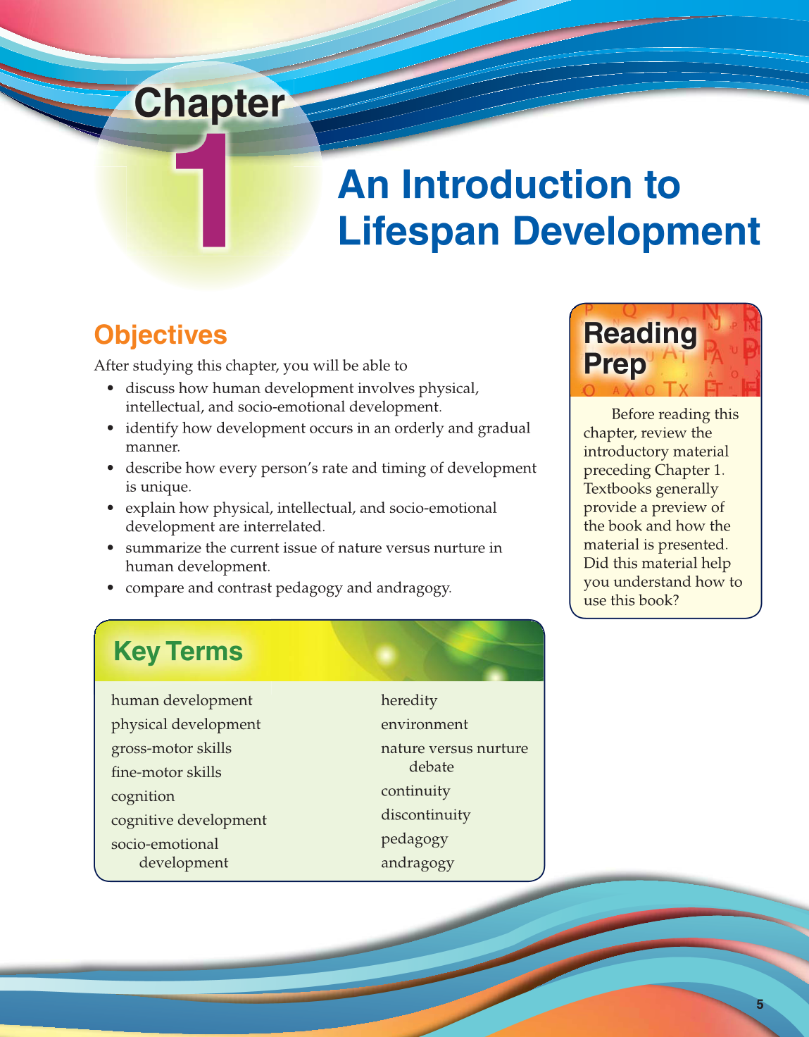 Lifespan Development, 1st Edition page 5