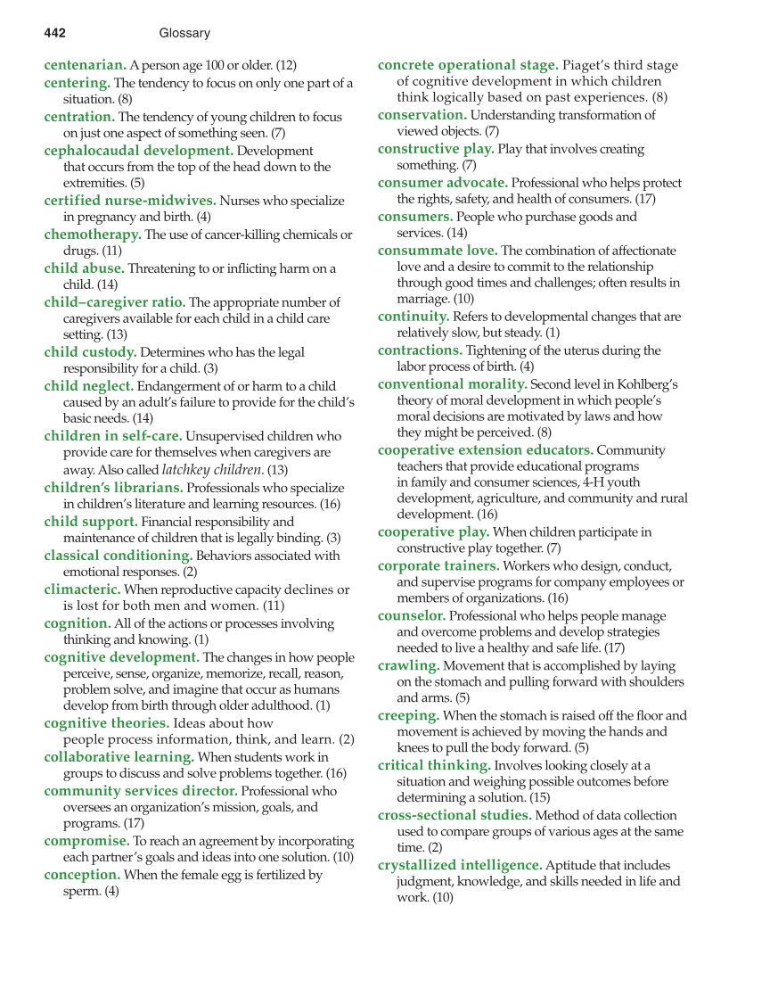 Lifespan Development, 1st Edition page 442