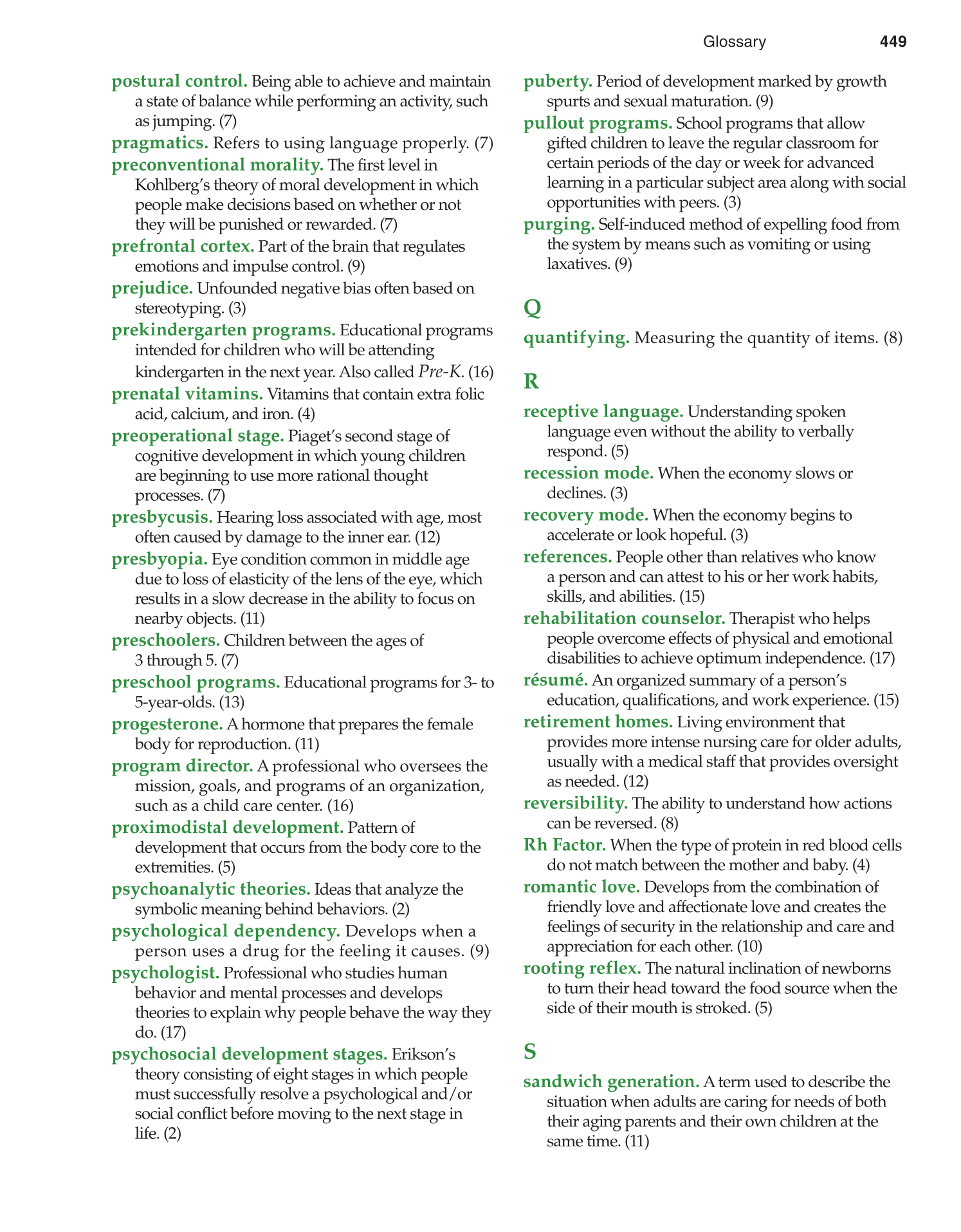 Lifespan Development, 1st Edition page 449