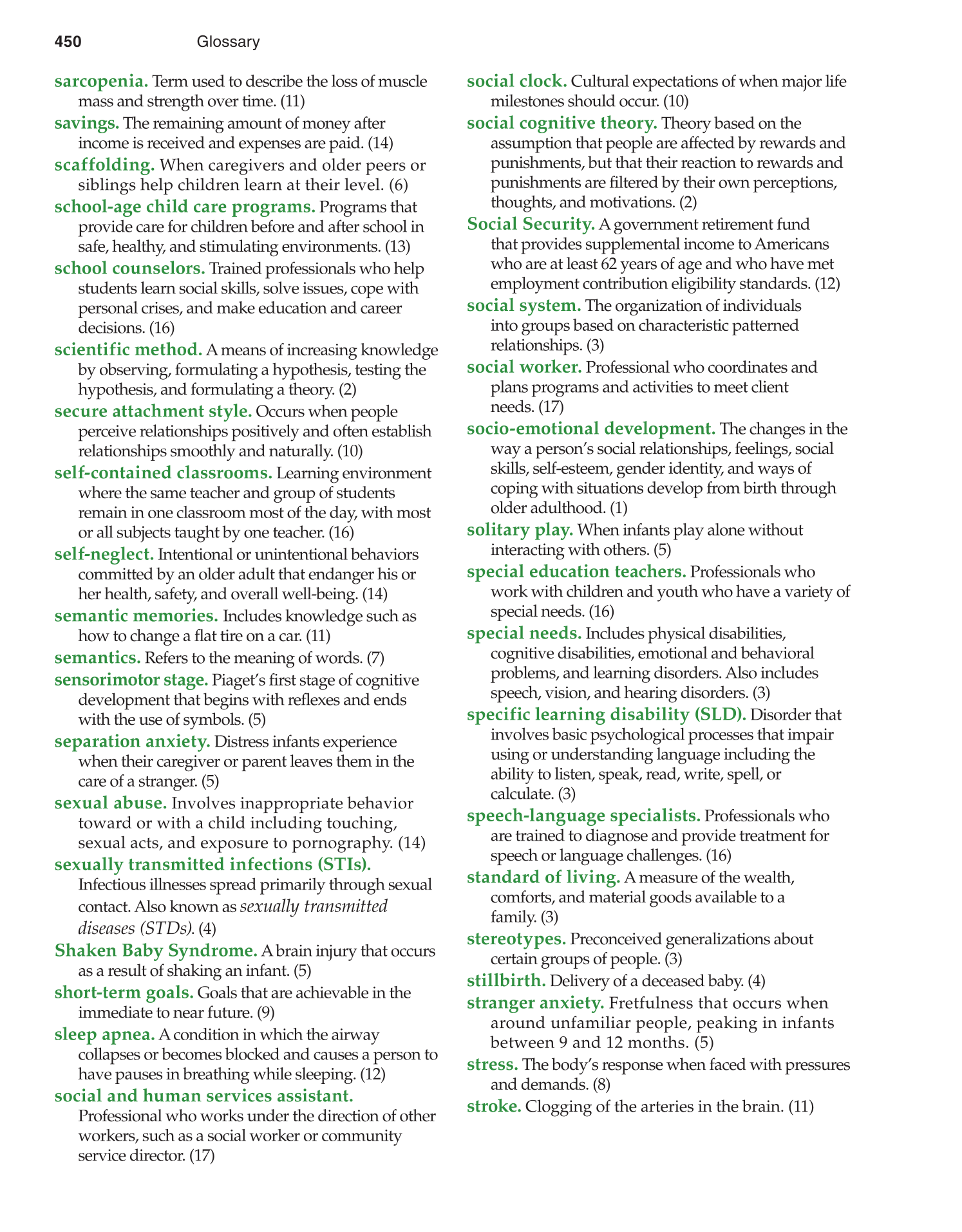 Lifespan Development, 1st Edition page 450