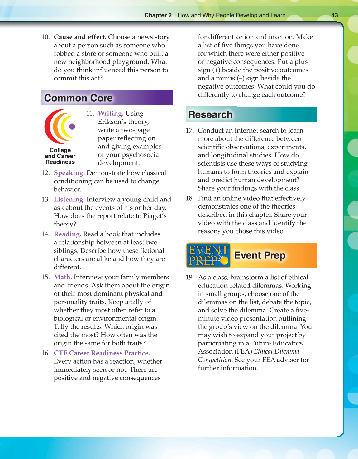 Lifespan Development, 1st Edition page 43