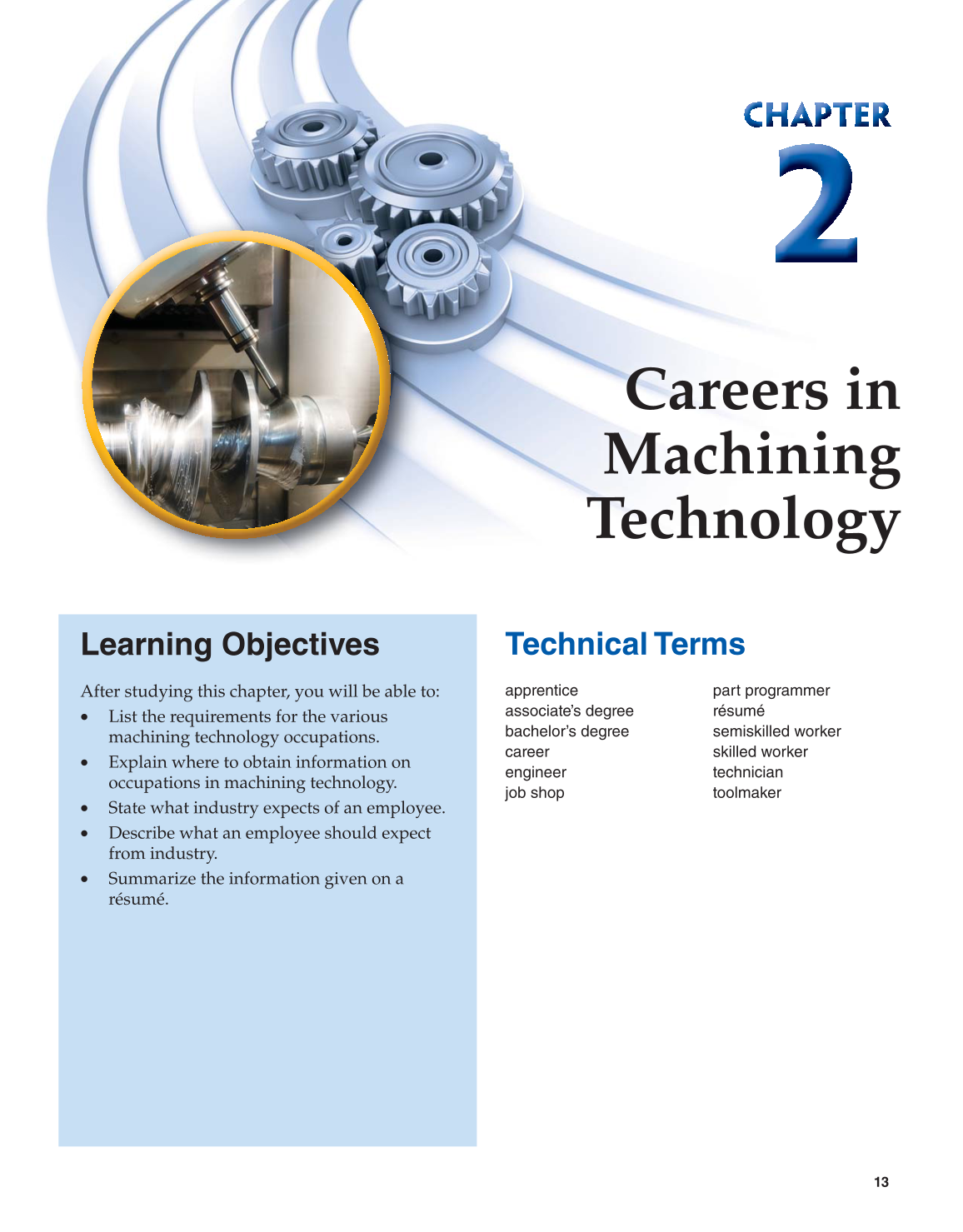 Machining Fundamentals, 9th Edition page 13