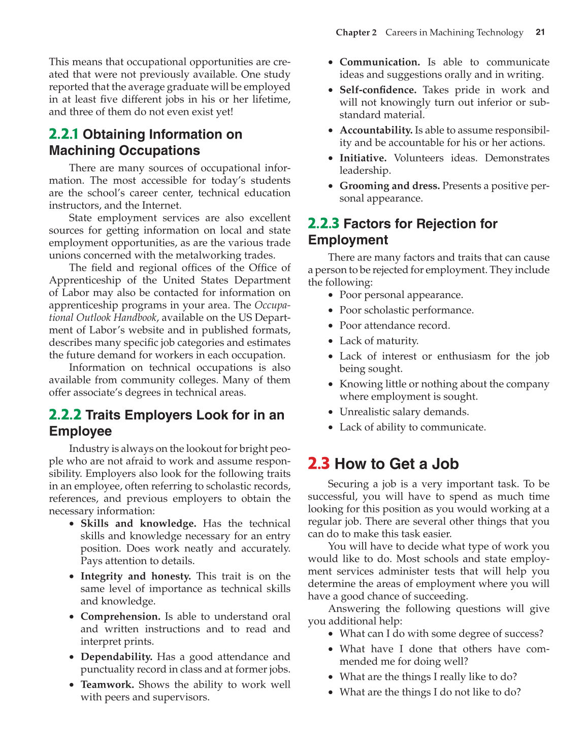 Machining Fundamentals, 9th Edition page 21